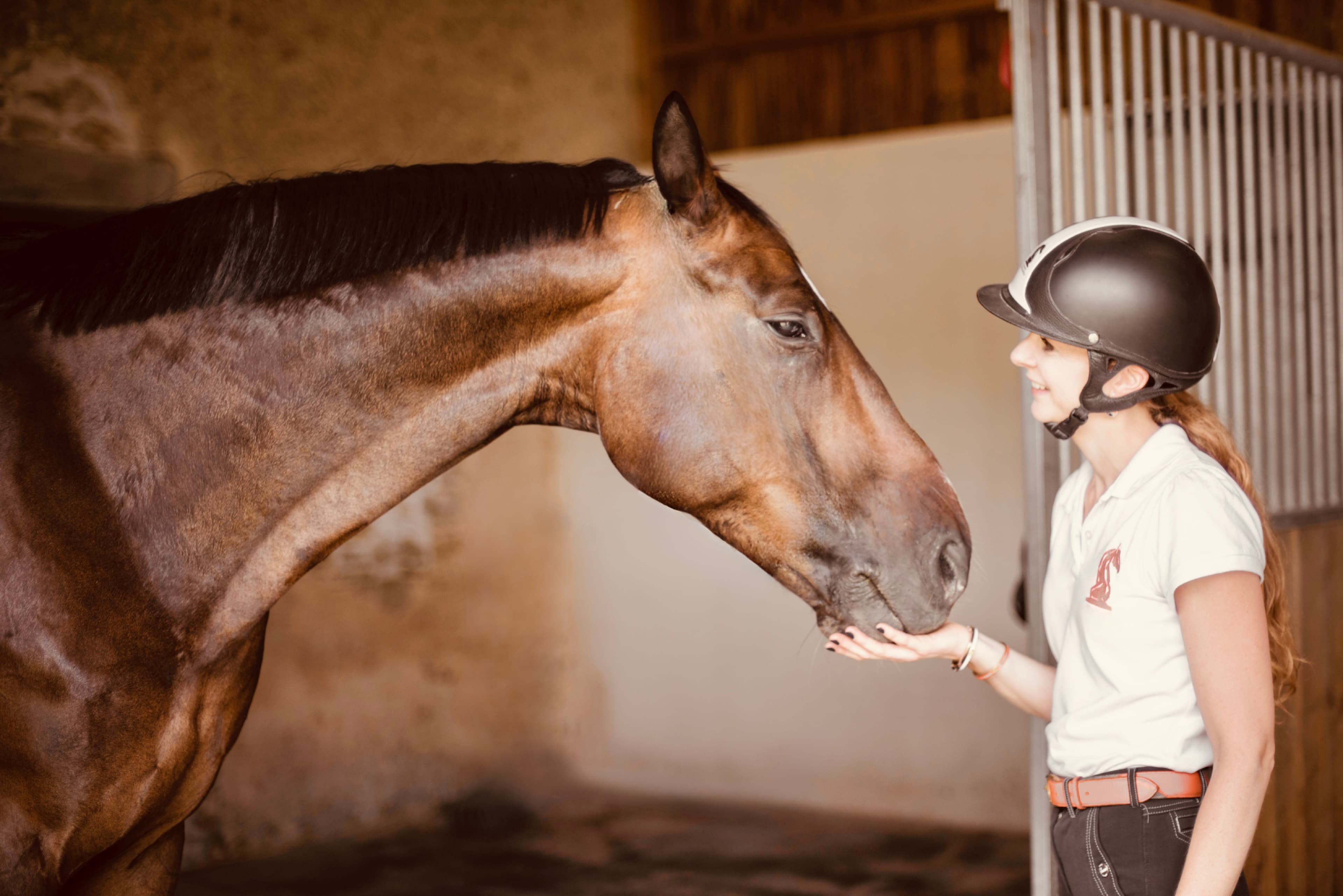 Jeanne Foy avec son cheval